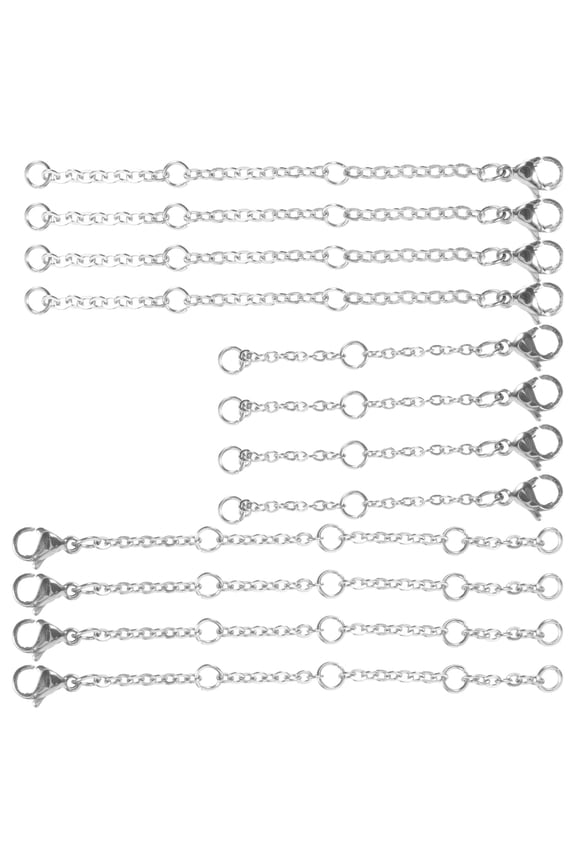 30 Pieces Stainless Steel Necklace Chains with Lobster Clasp for Jewelry Making and Repair Projects