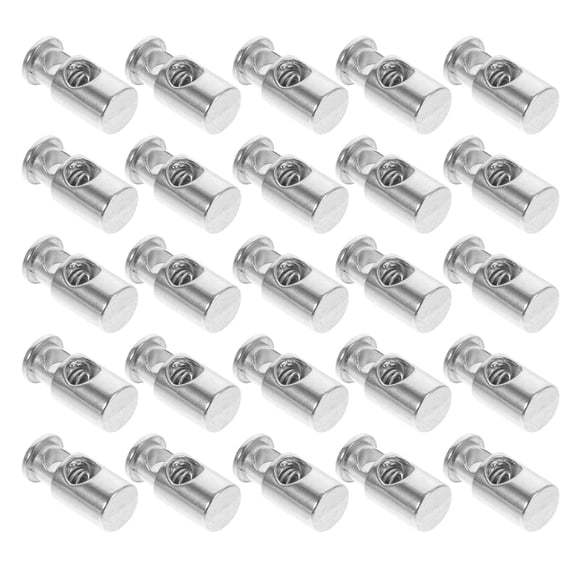 WRITWAA 30Pcs Metal Spring Cord Locks Rope Toggle Fasteners for Drawstring Adjustable Length