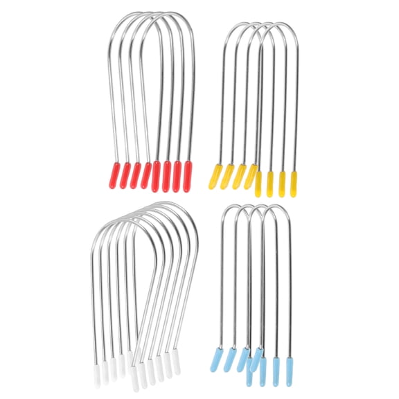 WRITWAA 32Pcs Hot Roller Securing Clips U-Shaped Clamps for Electric Curlers Assorted