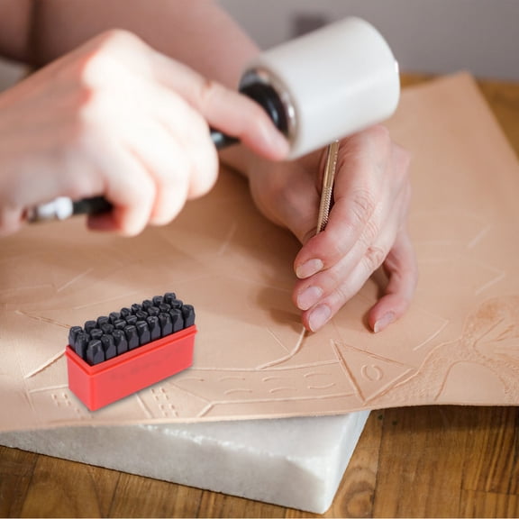 WRITWAA Letters Numbers Stamp Steel Set Hardened Tempered for Personal Id 36Pcs