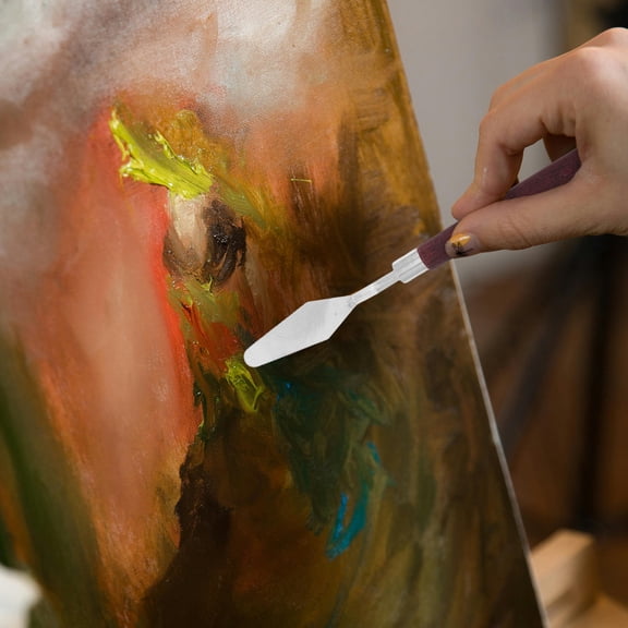 WRITWAA 3PCS Metal Pallet Set for Acrylic Paint Palette Assorted Colors Artist Painting Supplies