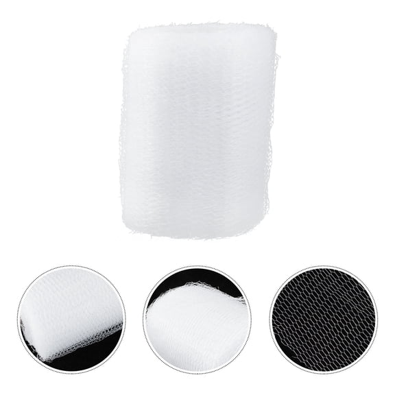 WRITWAA White Mesh Decor Roll Yarn, 5 Rolls, Craft Material, 984.25x5.12x0.004 Inches for Projects