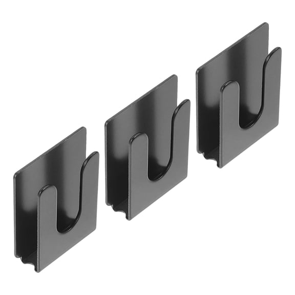 WRITWAA 3Pcs Black Metal Car Mic Holder Clip for Secure Mounting of Radio Microphones and Cb Mics