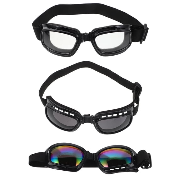 WRITWAA eyewear for pets Dog Goggles ABS Assorted Color 3Pcs