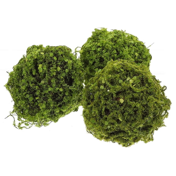 WRITWAA 3pcs Green Faux Hanging Topiary Plant Plastic Ceiling Decor