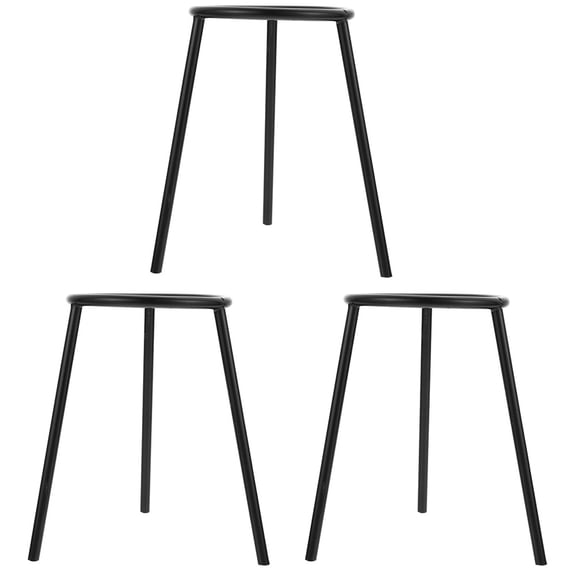 WRITWAA 3Pcs Tripod Stand for Chemistry Experiment Stable Tripod Support Black