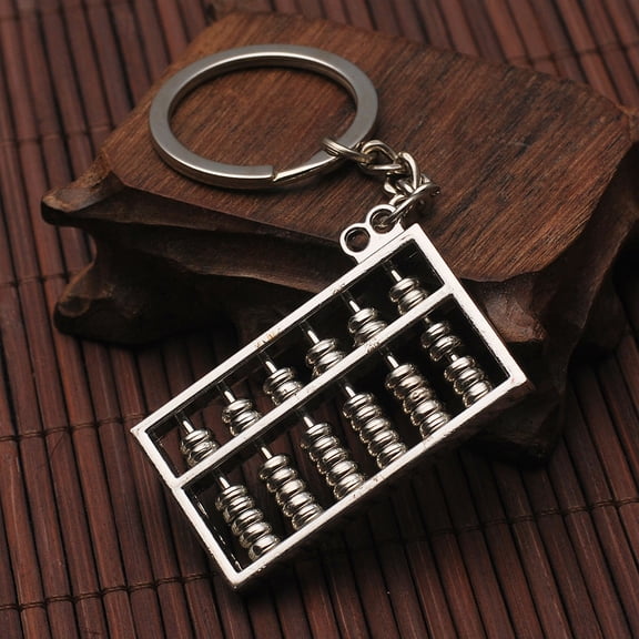 WRITWAA 3-Pack Plated Abacus Keychains, Stylish Key Holders with Unique Design, Perfect for Everyday Use and Giving