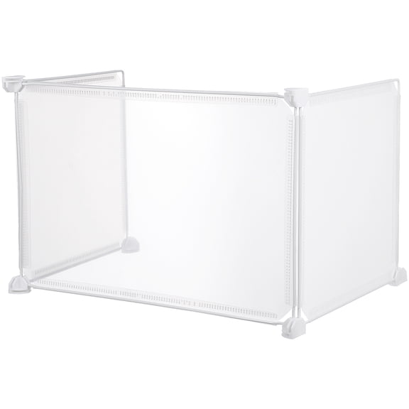 WRITWAA 3Pcs Transparent Sneeze Guard for Desk Protective Partition Board for Office and Reception Use
