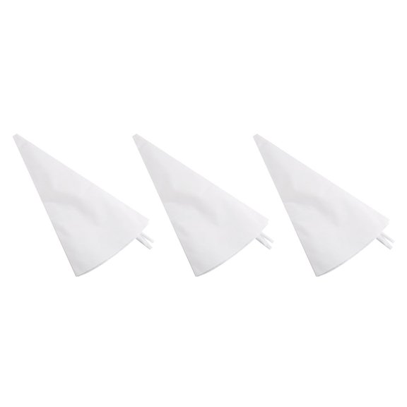 WRITWAA 3Pcs Reusable Pastry Bags White for Baking Cake Icing and Decorating Cupcakes with Easy Use
