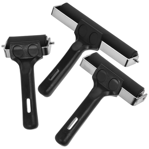 WRITWAA 3-Pack Ink Roller Printing Tool Rubber Stamp Replacement for Office and Craft Use