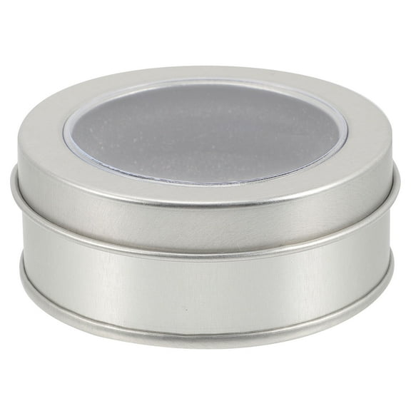 WRITWAA 3Pcs Single Coin Holder Silver Tinplate Box with Easy Open Lid for Coin Protection