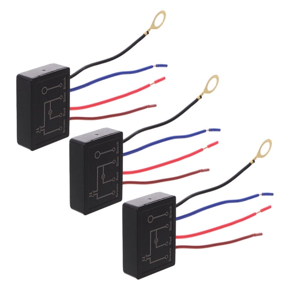 WRITWAA 3Pcs Lamp Dimmer Switch Replacement for Table Lamp with Touch or Black