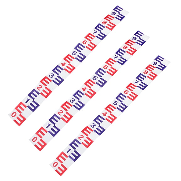 WRITWAA 3Pcs Water Level Indicators Sticker with Reflective Aluminum Film Self Adhesive for Outdoor Water Measurement