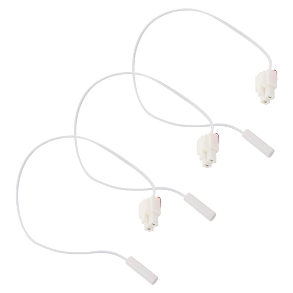 WRITWAA 3Pcs White Thermistor Temperature Sensor Probe for Commercial Refrigerator Thermostat Replacement