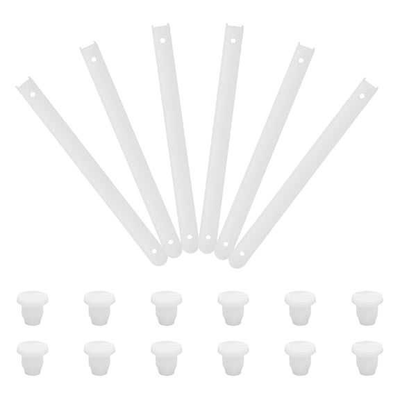 WRITWAA 3Sets White Plastic Drawer Rails Smooth Quiet Side Mount Drawer Slides for Cabinet Drawers