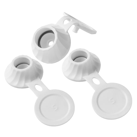 WRITWAA 3-Pack Leak-Proof Bottle Caps with TPE Material, Round Elegant Design for Kitchen and Family Use