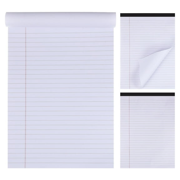 WRITWAA 3Pcs Plain White Paper Notebook for Home Use with Smooth Ink Resistant Pages