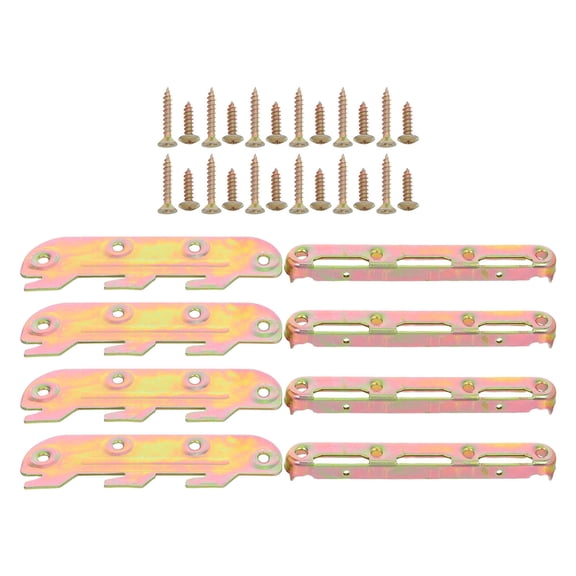 WRITWAA 4 Pcs Bed Rail Connectors Made Of Iron For Universal Fit Attachment