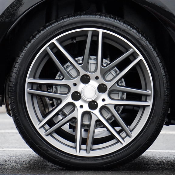 WRITWAA 40Pcs Automotive Wheel Hub Caps Black Durable Car Wheel Covers Easy Installation
