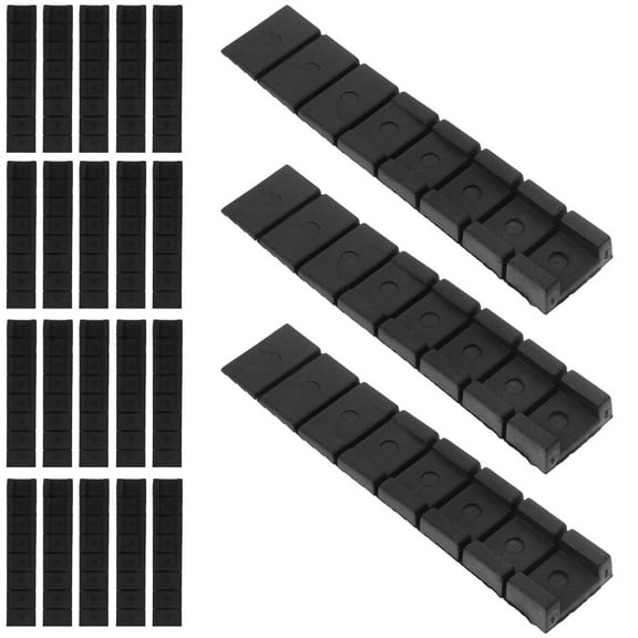 WRITWAA 40Pcs Black Plastic Furniture Leveler Wedge for Stabilization and Adjustment