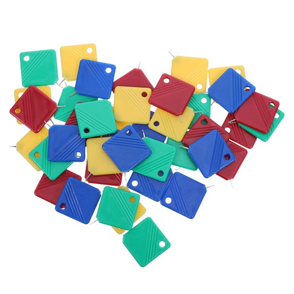 WRITWAA 40-Piece Square Needle Threader Set with Stable Base, Plastic Threading Tools for Travel and Sewing Kits