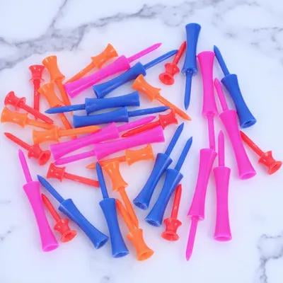 WRITWAA 40-Piece Golf Step Tees Set, 4 Sizes, ABS Plastic Tees for Driving Range Practice, Outdoor Golf Training Accessories