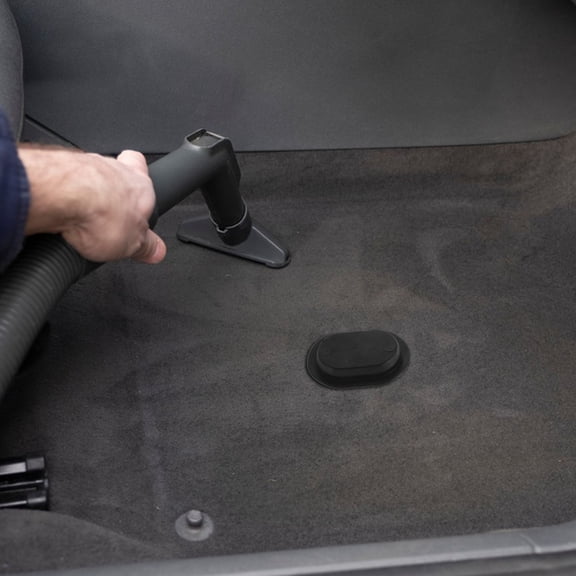 WRITWAA 4-Pack Black Rubber Water Prevention Plugs for Car Floor Pan Drain, Oval Shape Floor Mat Accessories