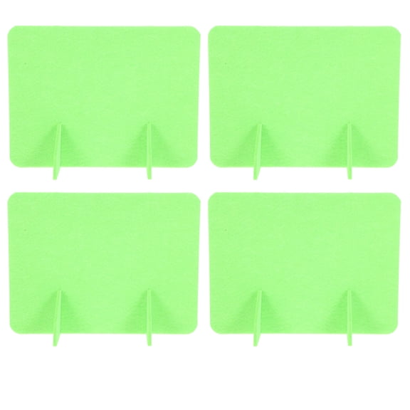 WRITWAA 4Pcs Light Green Felt Desk Divider Panels Easy Setup Privacy Screens for Office and Classroom