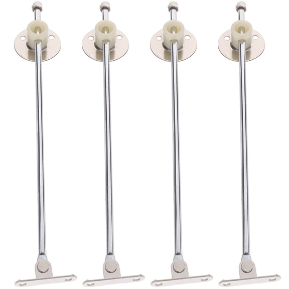 WRITWAA 4Pcs Drop Leaf Hinge Strong Load Bearing Plated Silver Finish Iron for Kitchen Cabinet and Platforms