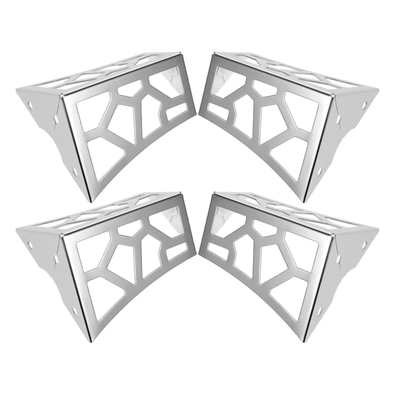 WRITWAA Silver Metal Table Legs for Furniture Use Sturdy Support and Modern Design 4pcs Set