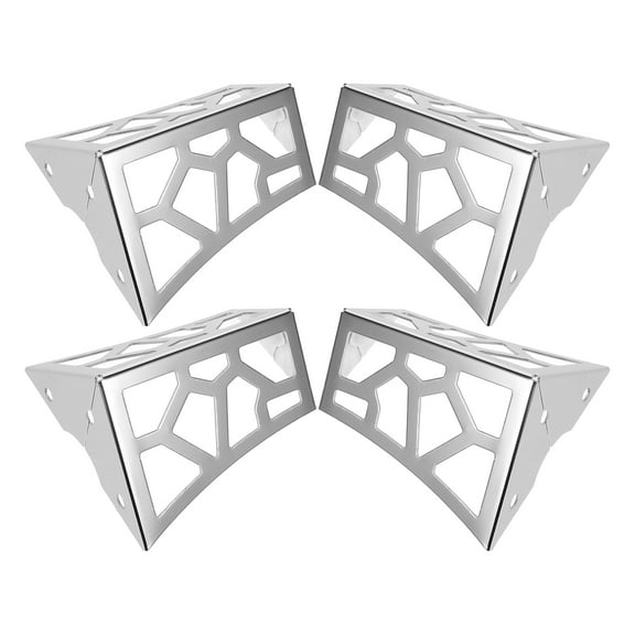 WRITWAA Silver Metal Table Legs for Furniture Use Sturdy Support and Modern Design 4pcs Set
