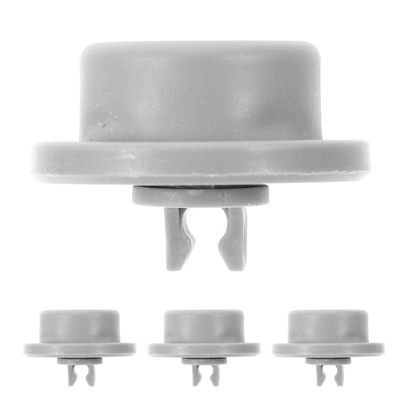 WRITWAA 4-Pack Grey Dishwasher Lower Rack Replacement Wheels Rollers for Smooth Appliance Repair and Easy Installation