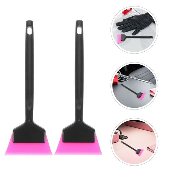 WRITWAA 4Pcs Handheld Plastic Car Squeegee Tools for Vinyl Wrap and Windshield Film Application
