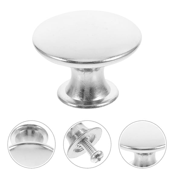 WRITWAA 4Pcs Silver Drawer Handles Durable Metal Cabinet Knobs for Kitchen Cabinets