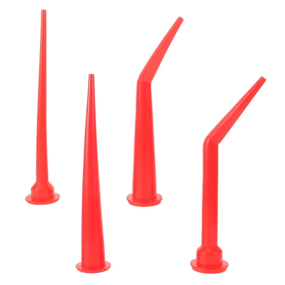 WRITWAA 4Pcs Red Caulking Extension Nozzle Kit with Reusable Tips for Precise Home Application