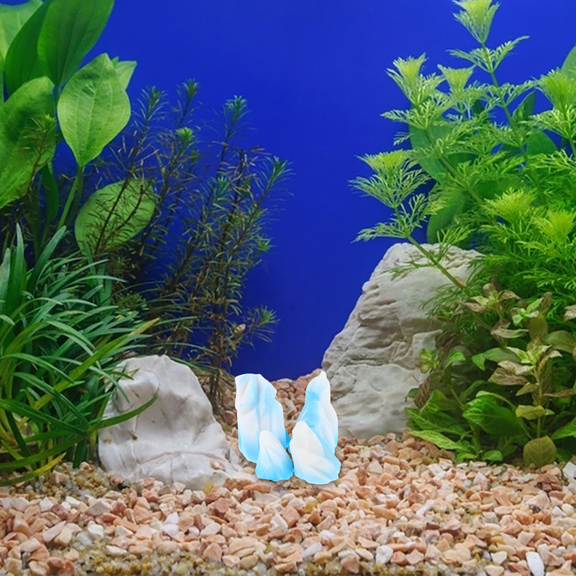 WRITWAA 4Pcs Resin Iceberg Figurine Home Decor Assorted Color Indoor Use For Garden Enthusiasts