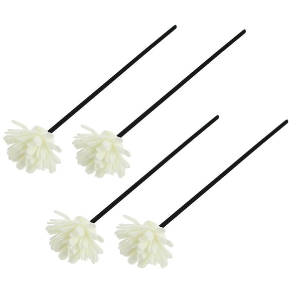 WRITWAA 4Pcs Room Scent Sticks White Rattan For Living Room