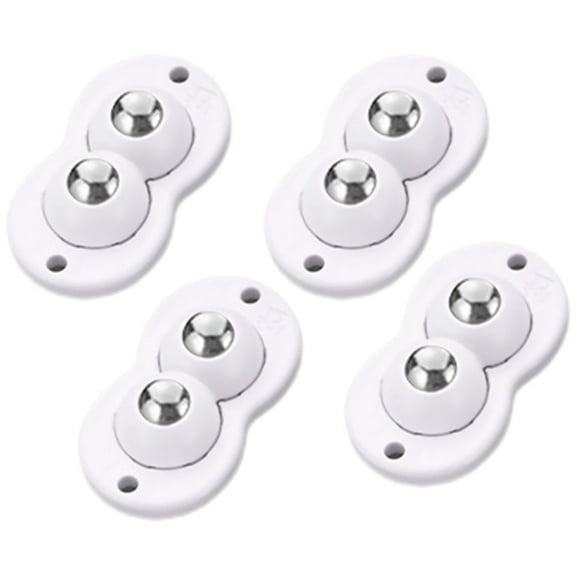 WRITWAA 4Pcs Sticky Double Wheels Heavy Duty Caster Wheels For Trash Can
