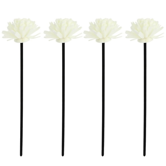 WRITWAA 4Pcs Diffuser Flower Sticks Scent Sticks Home PE Aromatherapy Accessories Bedroom Use