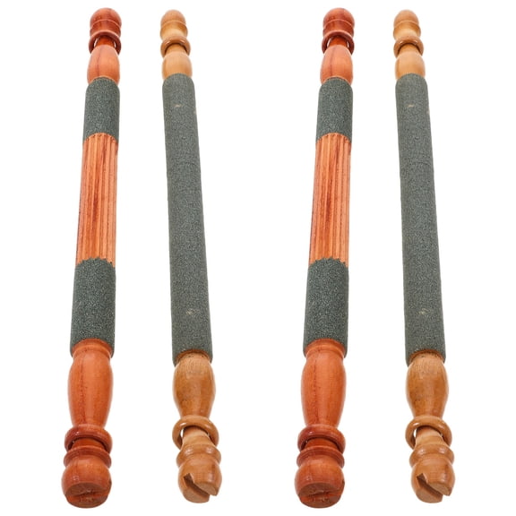 WRITWAA Parrot Perch Sticks Khaki Sanded Material for Beak Grinding 4Pcs