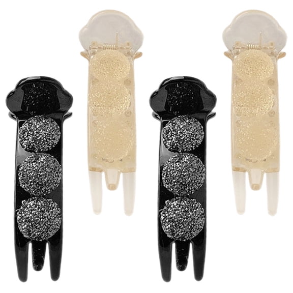 WRITWAA Rhinestone Hair Claw Hair Clip Rhinestone Secure Hold Women Daily Life 4Pcs