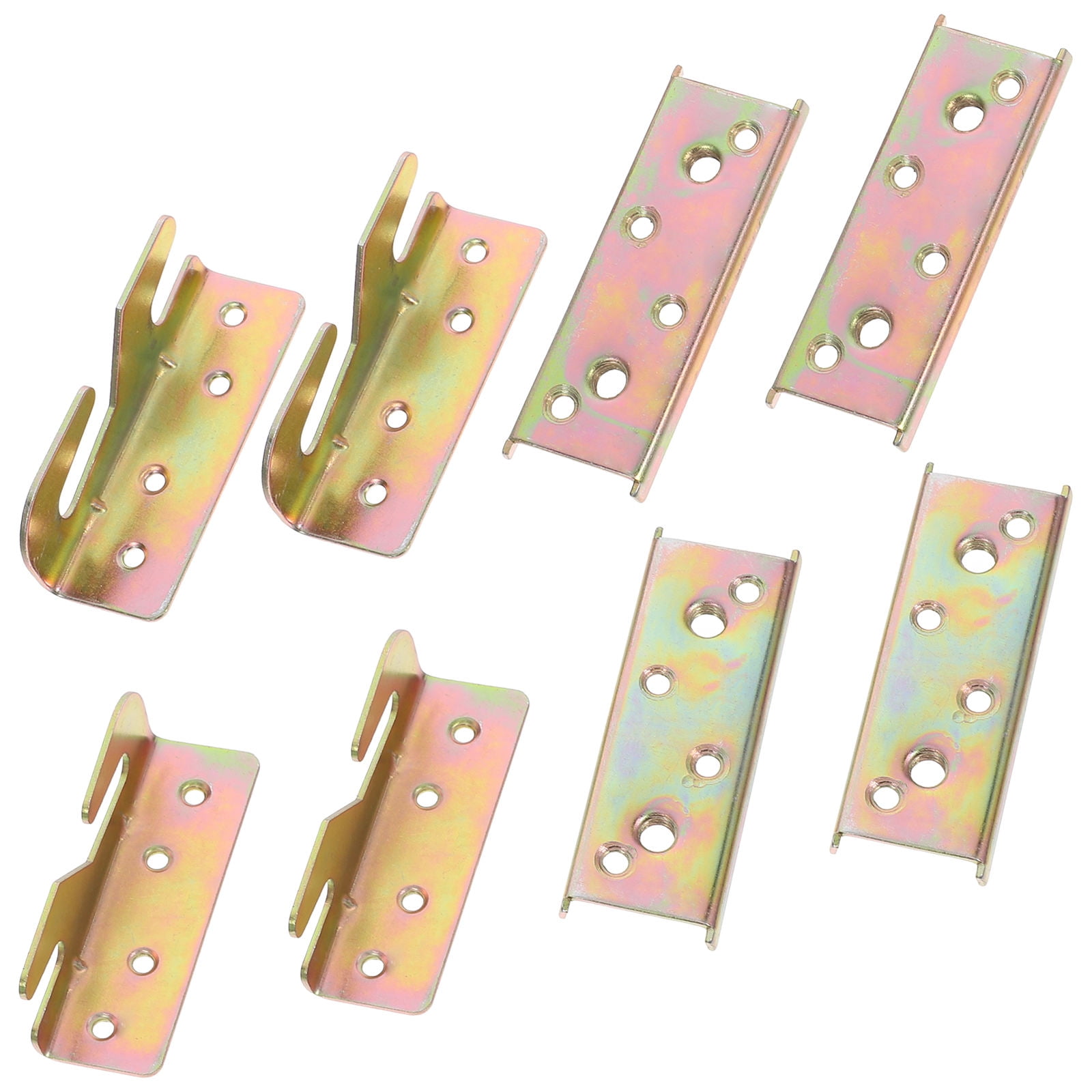 WRITWAA 4-Pack Adjustable Bed Headboard Brackets in , Bed Frame Rail ...