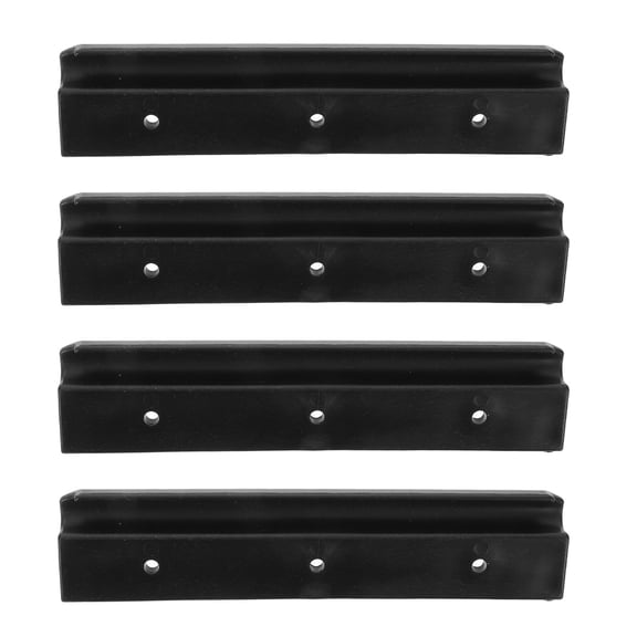 WRITWAA 4-Pack Black Plastic Kayak Seat Hook Clips Brackets for Inflatable Boat Seat Holders and Easy to Install
