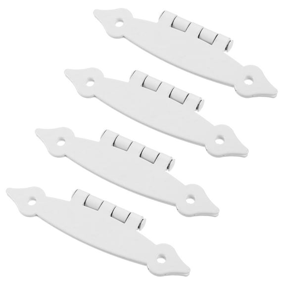 WRITWAA 4pcs Internal Door Hinge Iron White Smooth Operation Home Decor