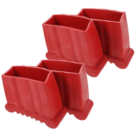 WRITWAA 4Pcs Red Ladder Leg Caps Rubber Covers Compatible with Various Ladder Types