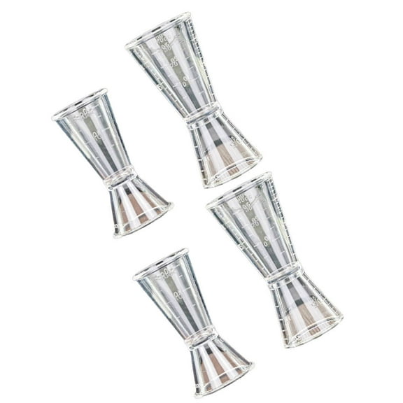 WRITWAA 4Pcs Double Sided Measuring Cup for Bar Use with Fine Graduation