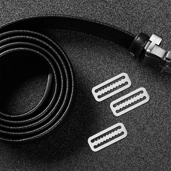 WRITWAA Dive Weight Belts Keeper, Stainless Steel, Serrated and Durable, , for Diving 4Pcs