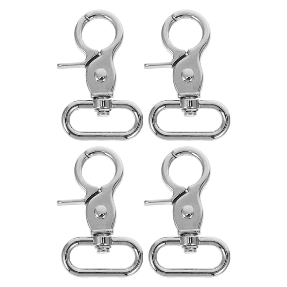 WRITWAA Dog Clasp Swivel Snap Hooks Zinc Alloy Silver for Decoration 4Pcs