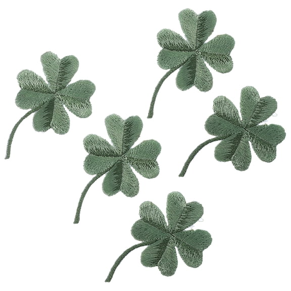 WRITWAA 5 Pcs Sew On Patch Four Design for Jeans Jackets Bags and Clothing Cover Holes