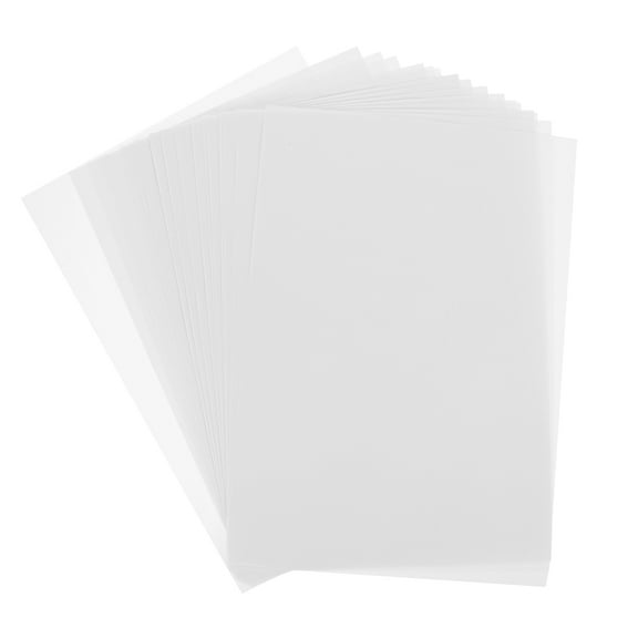 WRITWAA 50 Pcs White Translucent Craft Paper Sheets for Printing Tracing Crafting Invitation Making